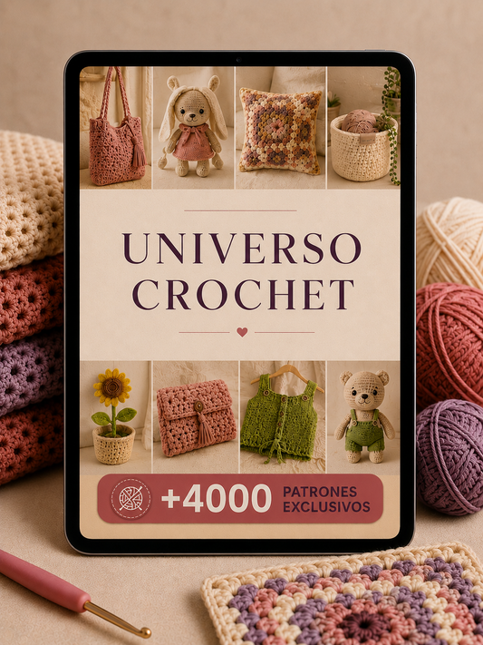 💖Univero del Crochet🔥Oferta Especial Solo por HOY + 7 BONUS DE REGALO🎁